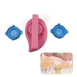 7014 Puri Press & Dough Press Set Dumpling Dough Press Pastry Maker Mould Mold & Puri Press Maker High Quality Kitchen Product Use For Gujiya Making     ( 3 Pcs Set )