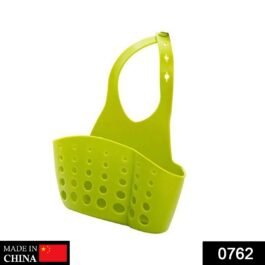 762 Adjustable Kitchen Bathroom Water Drainage Plastic Basket / Bag with Faucet Sink Caddy