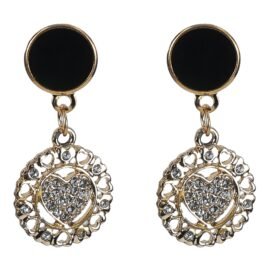 Gold Plated Party Designer Stone Drop Earring For Women