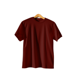 Women’s Plain Maroon T-shirt | Boyfriend Fit