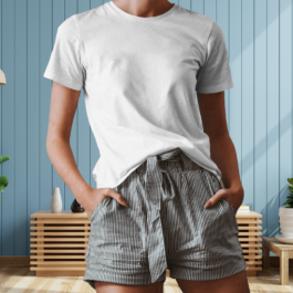 Women’s Plain White T-shirt | Boyfriend Fit