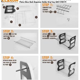 7792 DISH DRAINER TWO LAYER DISH DRYING RACK WITH DRAIN BOARD